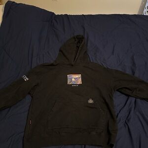 Black Hoodie with Artistic Patch
